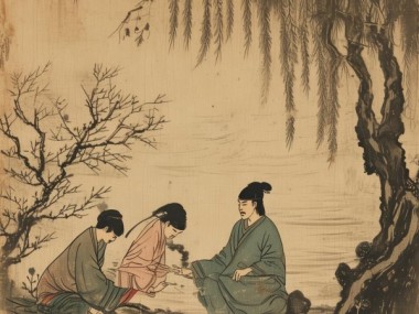 古画中的离别意蕴，解读图二离别情思与历史烙印