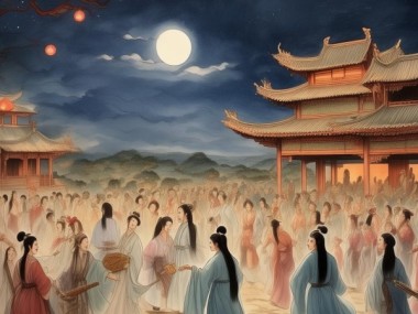 盛唐中秋夜，月圆人团圆，风华乐逍遥