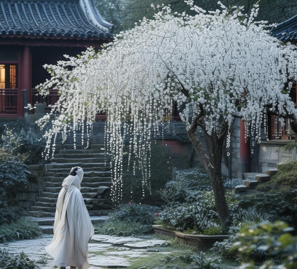 梨花四绝古韵盎然，探寻诗意人生之美,梨花四绝古韵盎然，探寻诗意人生之美,自然,高洁,第1张