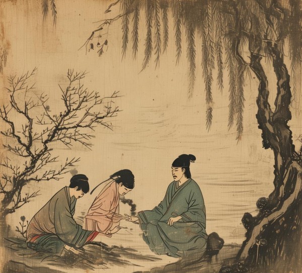 古画中的离别意蕴，解读图二离别情思与历史烙印,古画中的离别意蕴，解读图二离别情思与历史烙印,历史烙印,第1张