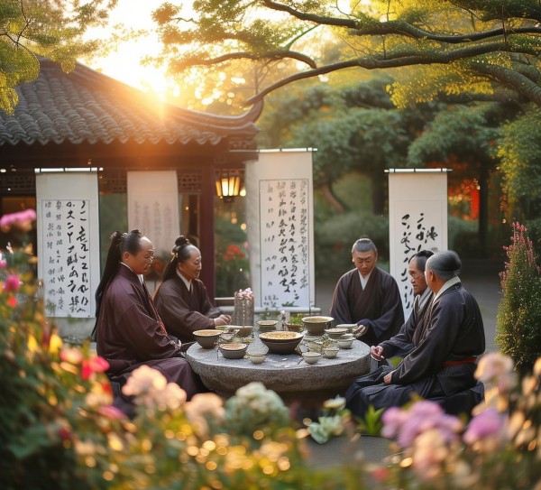 唐代茶香墨韵，诗意盎然的元初三年茶诗盛会,唐代茶香墨韵，诗意盎然的元初三年茶诗盛会,穿越时空,第1张
