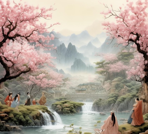 桃花源记译本全析与艺术鉴赏,桃花源记译本全析与艺术鉴赏,魅力,第1张