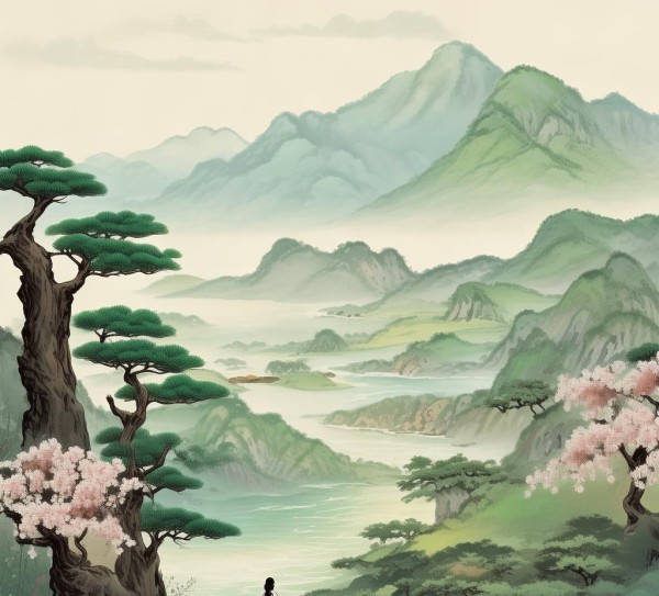 王维山水田园诗，诗意人生的山水画卷,王维山水田园诗，诗意人生的山水画卷,魅力,自然,诗意,第1张