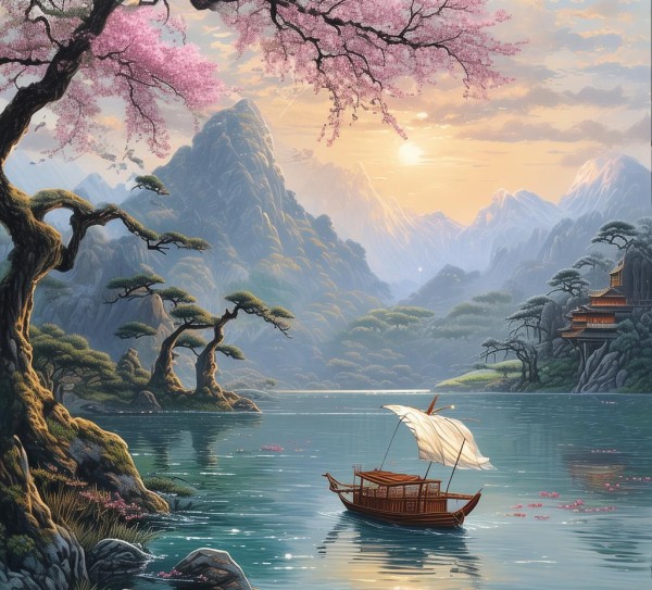 游湖十绝，古典诗词中的湖光山色赏析,游湖十绝，古典诗词中的湖光山色赏析,魅力,自然,第1张